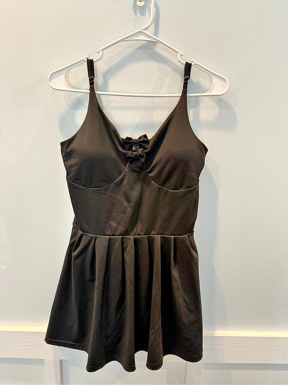Simply Southern Black Bow Front Mini Dress Size Small